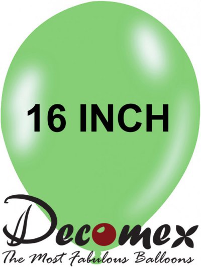 16" Macaron Mint Green 263 DECOMEX (25pcs)