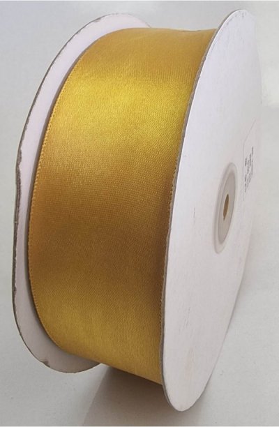 Satin Ribbon Double Sided Gold 38mm x 50m (402)