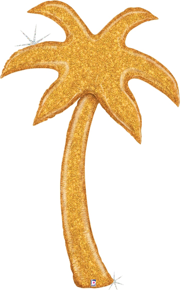 60" Gold Glitter Palm Tree 