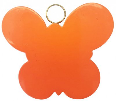 Orange Butterfly Plastic Balloon Weight 100grm