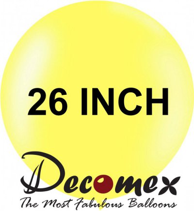 26" Round Macaron Yellow 244 DECOMEX (10pcs)