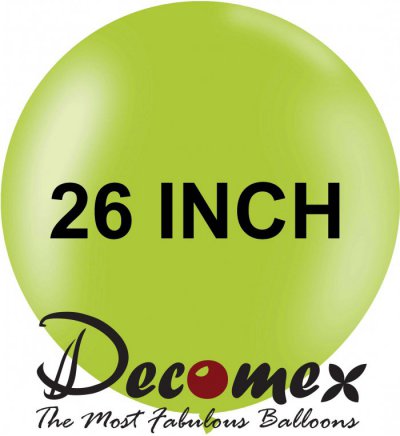 26" Round Macaron Lime Green 243 DECOMEX (10pcs)