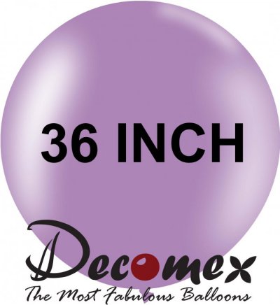 36" Round Macaron Floral Lavender 250 DECOMEX (5pcs)