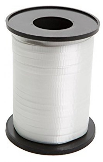 500 Yard Crimped White Curling Ribbon 