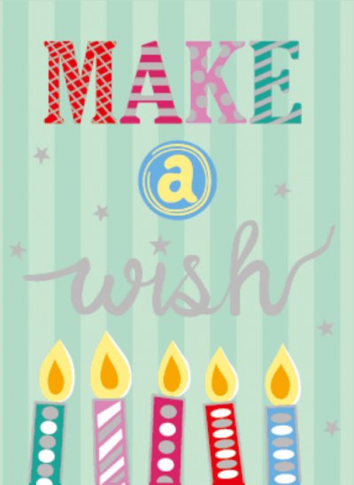 Make A wish Greeting Card