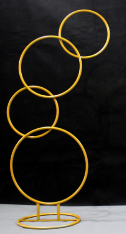 5 Ring Gold Balloon Stand