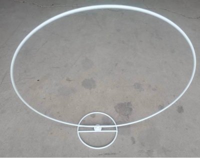 Circular White Table Stand 45cm Diameter