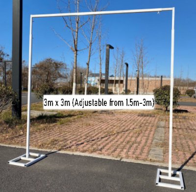  Entrance Stand 3x3m (Adjustable from 1.5-3m)
