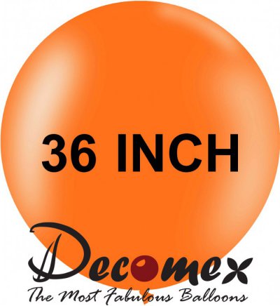 36" Round Orange 130 DECOMEX (5pcs)