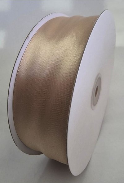 Satin Ribbon Double Sided Rose Gold 38mm x 50m