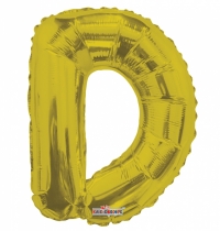 16" Gold Letter D