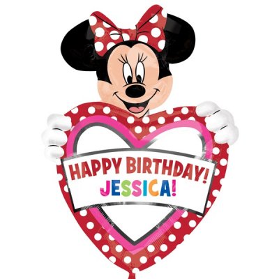 33" Personalise Minnie Mouse Birthday