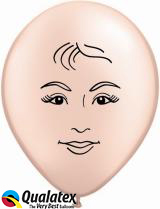 16" Young Woman Face (50pcs)