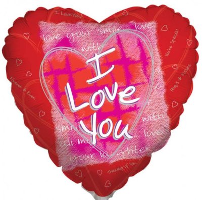 36" I Love You College Heart