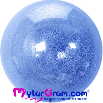 18" BOBO Blue Glitter 