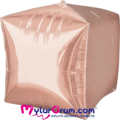 22" Rose Gold Cube 4D