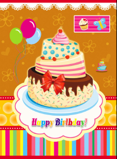 Happy Birthday Greeting Card