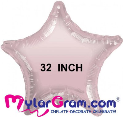 32" Metallic Rose Gold Star MYLARGRAM