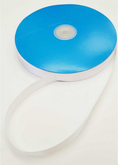 Satin Ribbon White 16mm x 100m
