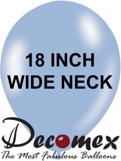 18" Wide Neck Macaron Sky Blue 277 DECOMEX (25pcs) 