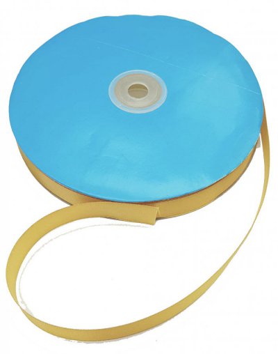 Satin Ribbon Light Gold 16mm x 100m