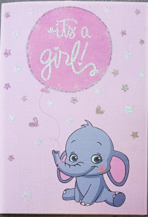 Baby Girl Greeting Card (S)