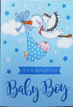 Baby Boy Greeting Card (S)