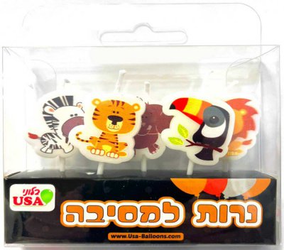 Safari Animal Birthday Candles (5)