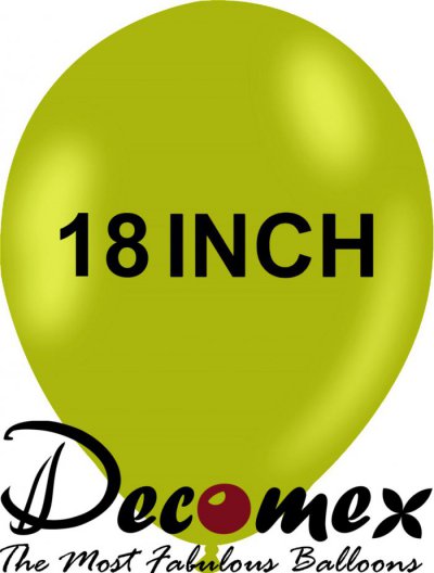18" Bright Lime Green 260 DECOMEX (25pcs)