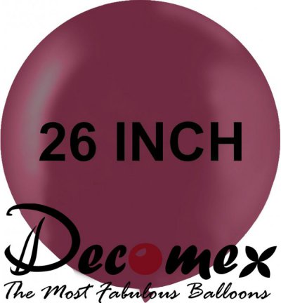 26" Round Burgundy 253 DECOMEX (10pcs)