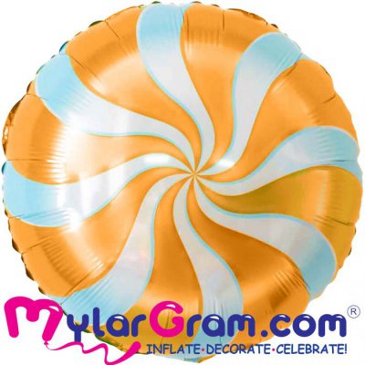 18" Candy Orange Round