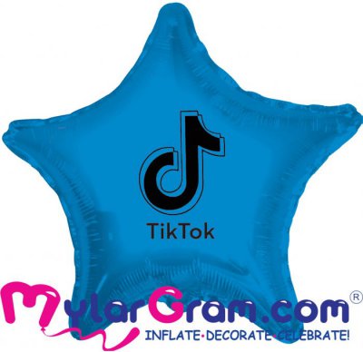 18" Tik Tok Blue Star