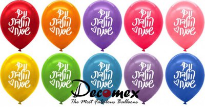 12" Happy Birthday 10 Colors DECOMEX
