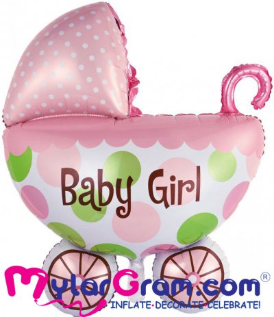 SALE 28" Baby Girl Carriage 