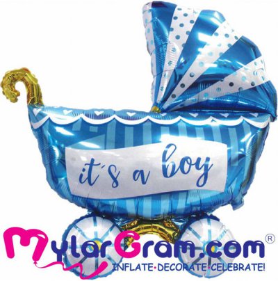 SALE 38" Baby Boy Carriage 