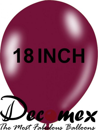 18" Burgundy 253 DECOMEX (25pcs)
