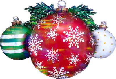 35" Ornaments Iridescent