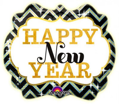 25" Holographic New Years Marquee