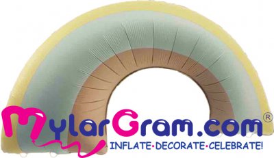 SALE 32" Pastel Rainbow MYLARGRAM