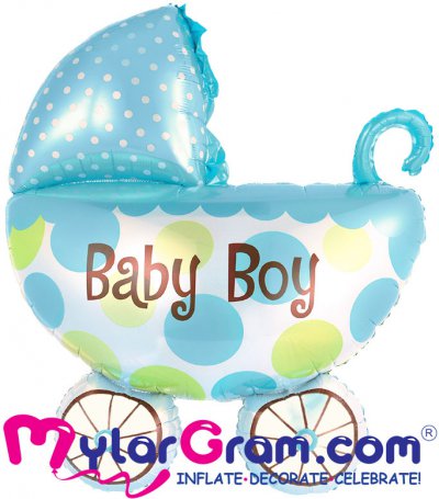 28" Baby Boy Carriage (Airfilled only)