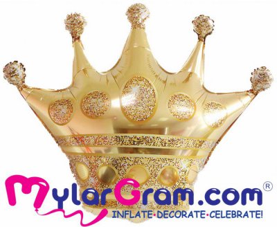 30" Gold Crown Shape 