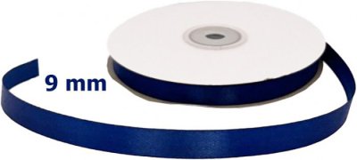 Satin Ribbon Navy Blue 9mm x 50m