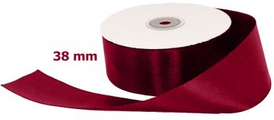 Satin Ribbon Ruby Red 38mm x 50m