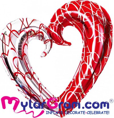 43" Open Love Heart