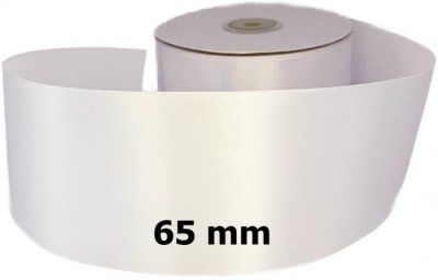 Satin Ribbon White 65mm x 50m