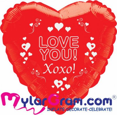 18" Love You XOXO