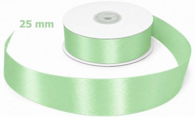 Satin Ribbon Pistachio Green 25mm x 50m