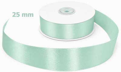 Satin Ribbon Sea Green 25mm x 50m