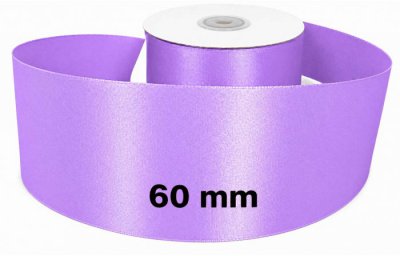 Satin Ribbon Lilac 60mm x 50m