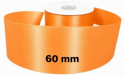 Satin Ribbon California Orange 60mm x 50m